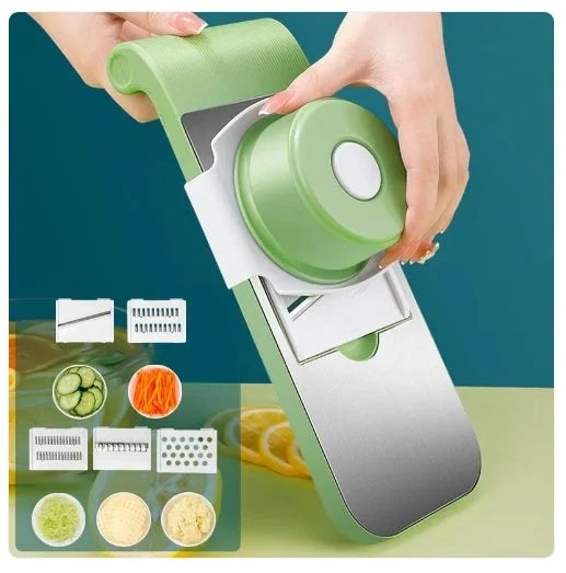 5 in 1 Stainless Steel Vegetable Cutter & Grater Cosmia.pk