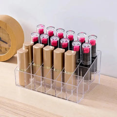 Acrylic Lipstick Nail Polish And Jewellery Display Rack 24 - Grid Cosmia.pk