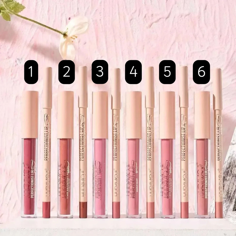 Hudamoji Lipgloss + Lip Pencil Huda Moji
