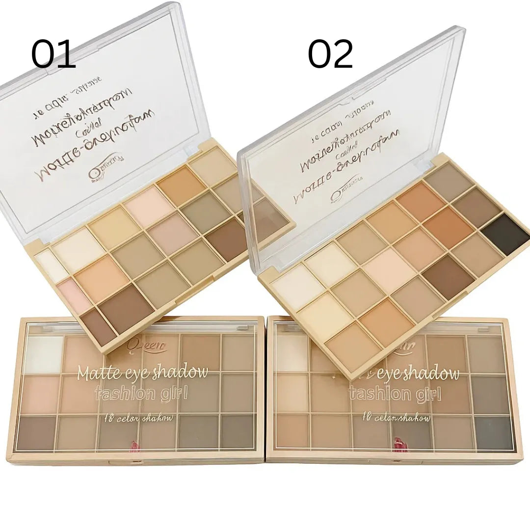 Mini Queen Super Matte 18‑Color Eyeshadow Palette Mini Queen