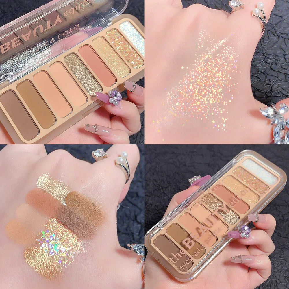 Miss Lara 9-color Blush Highlighter Eyeshadow Palette Miss Lara