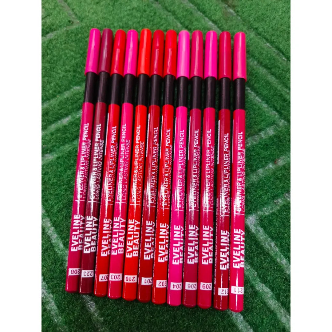 Eyeline Beauty Eyeliner and Lip Pencil Pack Of 12 Eyeline Beauty