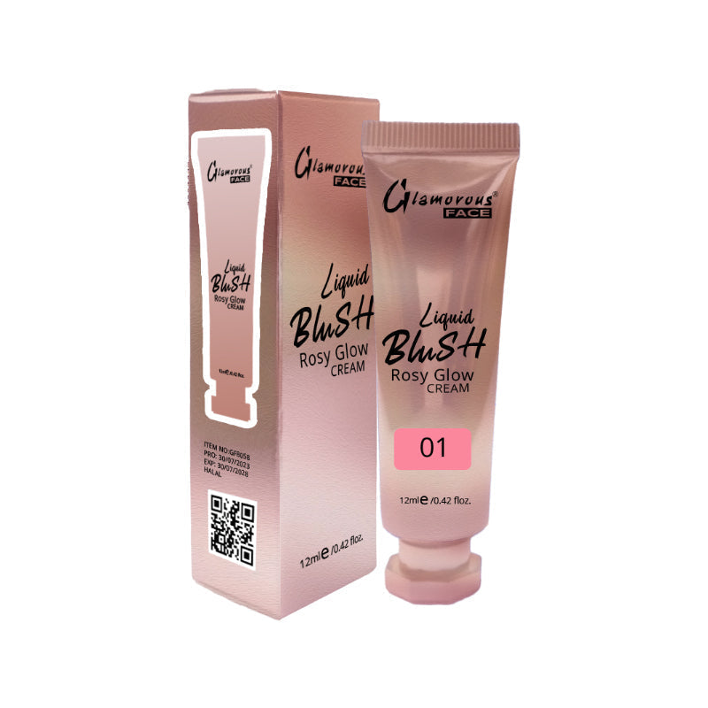 Glamorous Face Rosy Glow Liquid Blush Cream 12ml Glamorous Face
