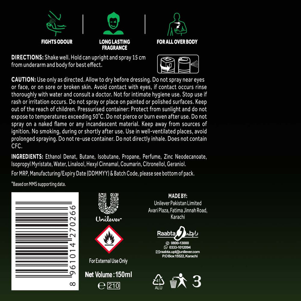 Axe Africa Bodyspray 150ml (Local) Axe
