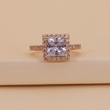 Square Halo Diamond Style Ring