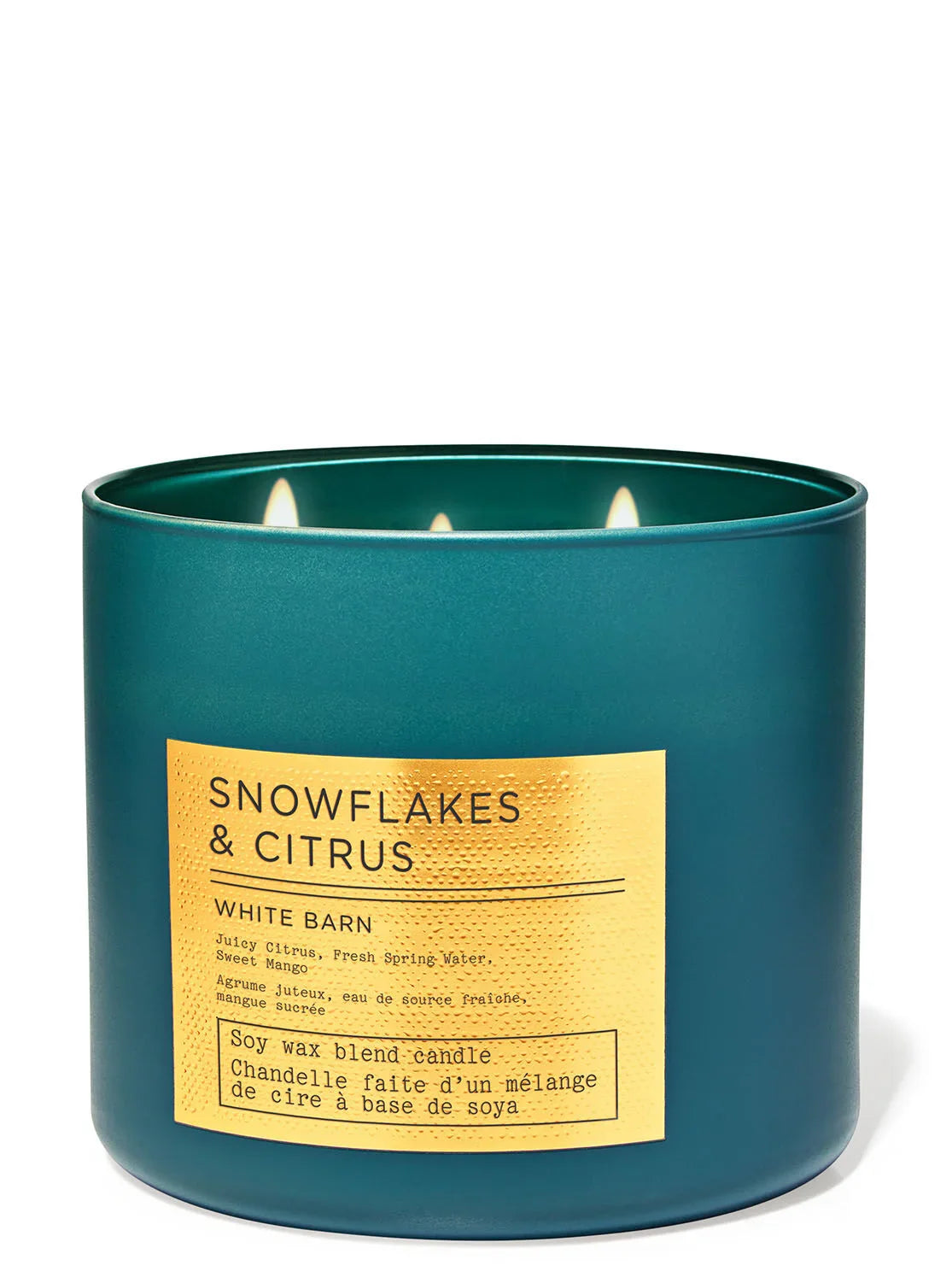 Bath & Body Works Snowflakes Citrus 3-Wick Candle 411g Bath And Body Works