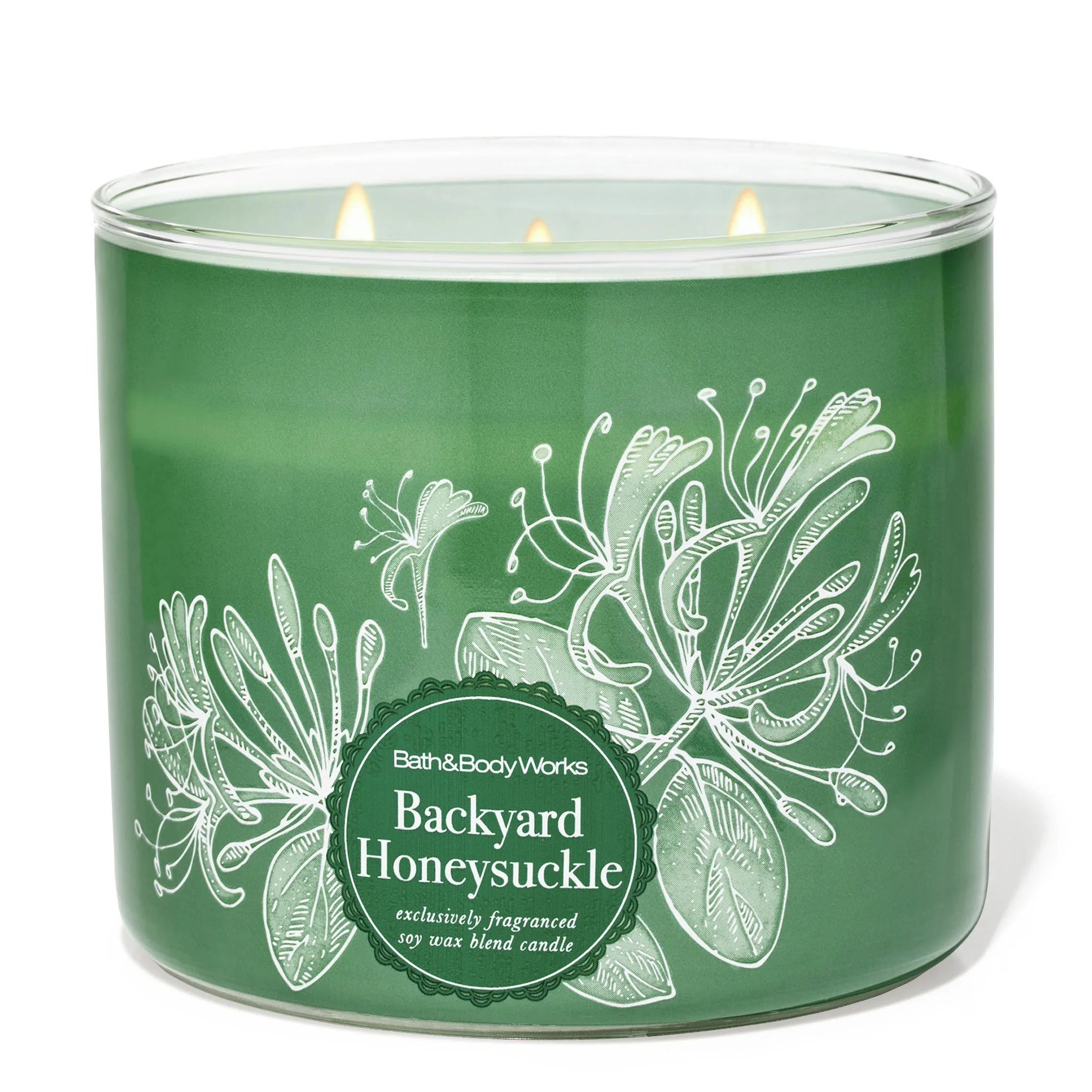Bath & Body Works Backyard Honeysuckle 3-Wick Candle 411g Bath And Body Works