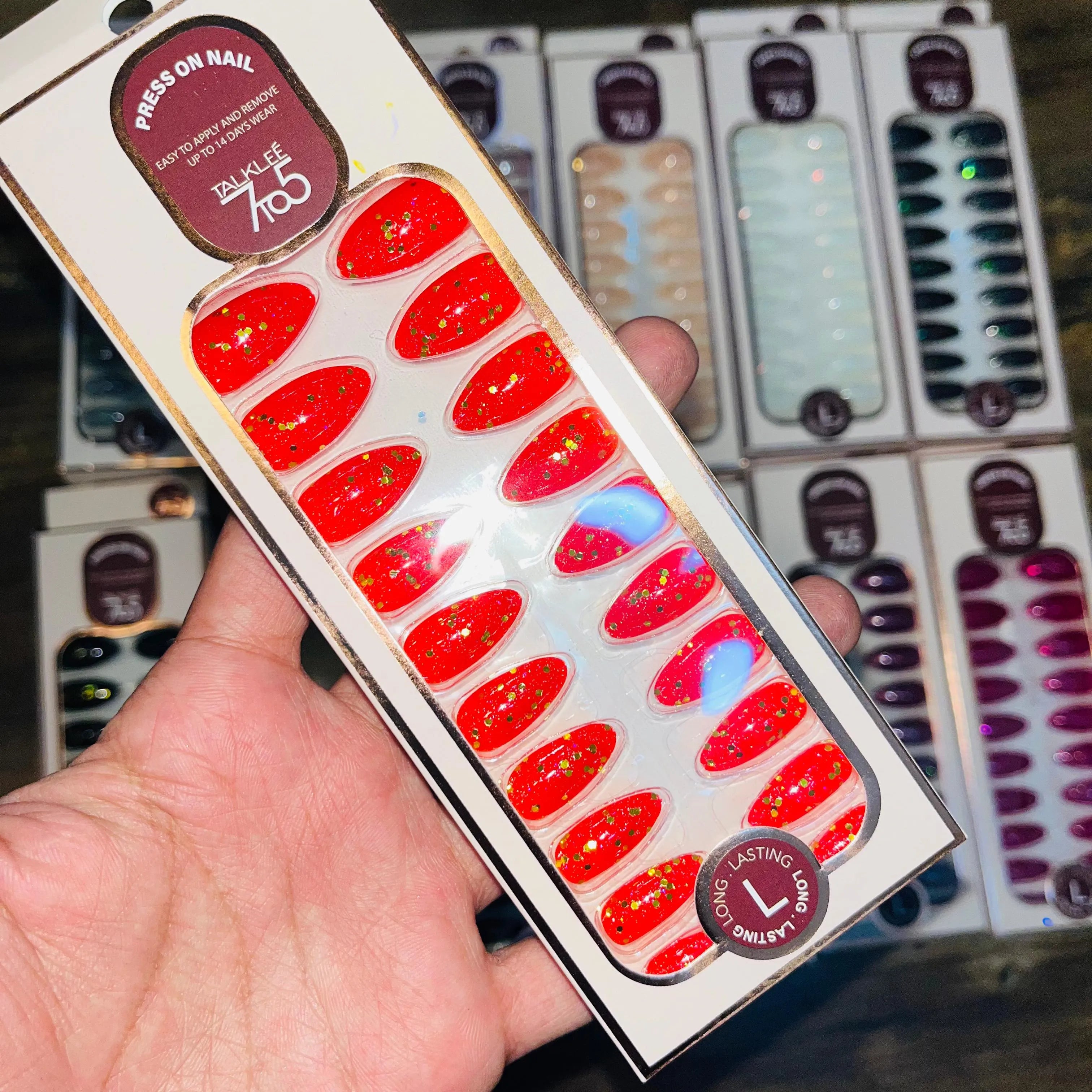 7To5 Talklee Press On nails Artifical Nails With Free Stickers Talklee
