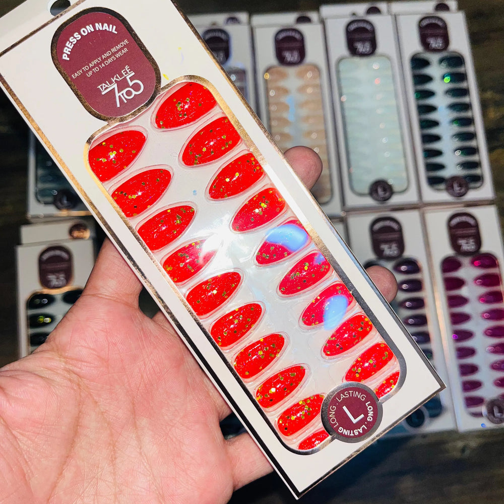 7To5 Talklee Press On nails Artifical Nails With Free Stickers Talklee