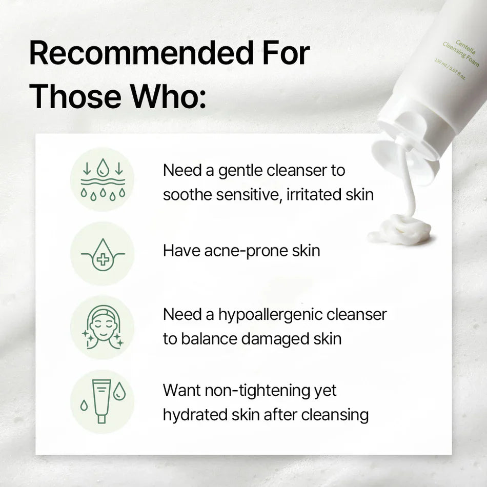 Mixsoon Centella Cleansing Foam – 150 ml Mixsoon