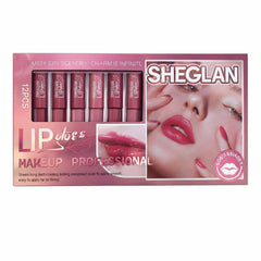 SHEGLAN Glossy Lipgloss - 12Pcs SHEGLAN