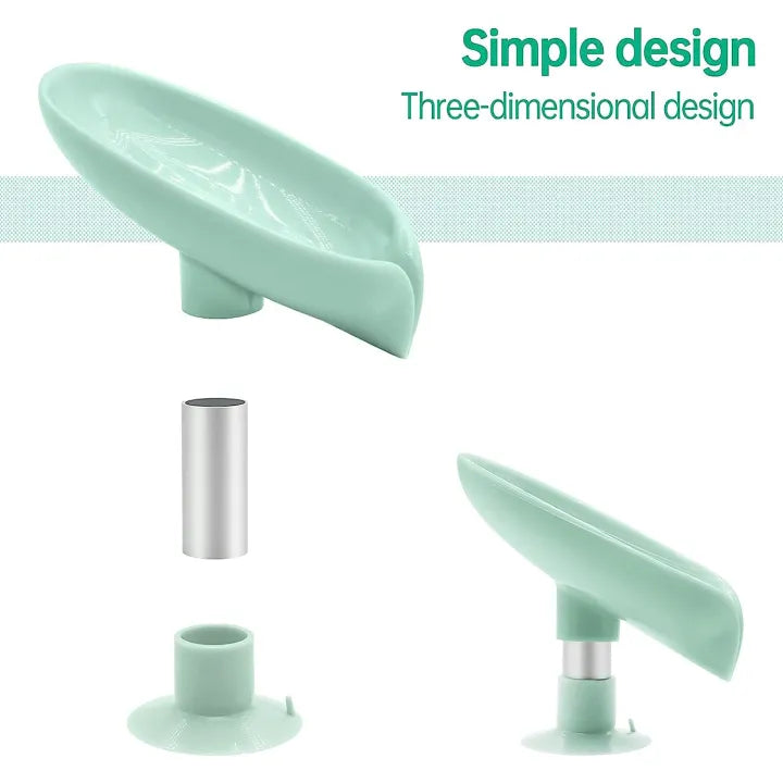 Leaf Shape Soap Box Drain Soap Holder Cosmia.pk