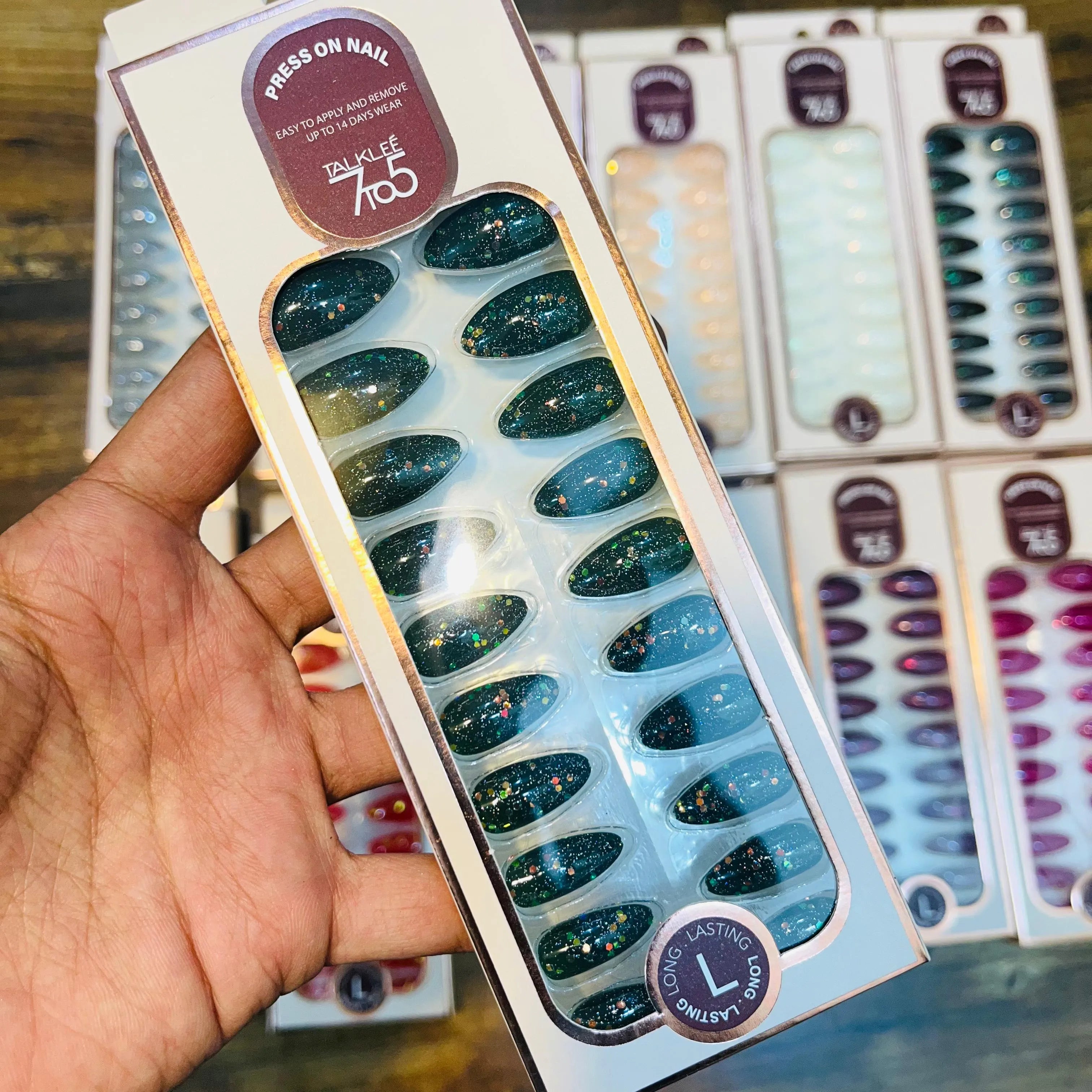 7To5 Talklee Press On nails Artifical Nails With Free Stickers Talklee