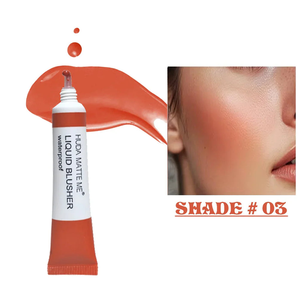 Huda Matte me Liquid Blusher Waterproof - 15ml Huda Matte Me