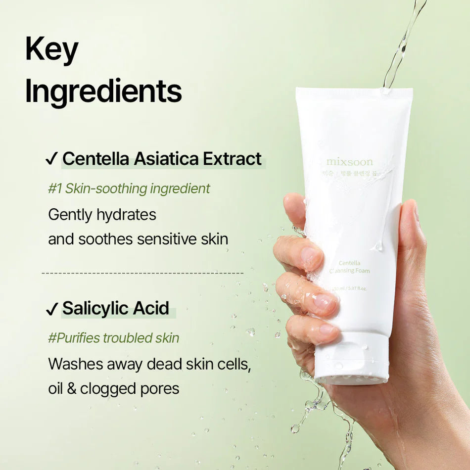 Mixsoon Centella Cleansing Foam – 150 ml Mixsoon