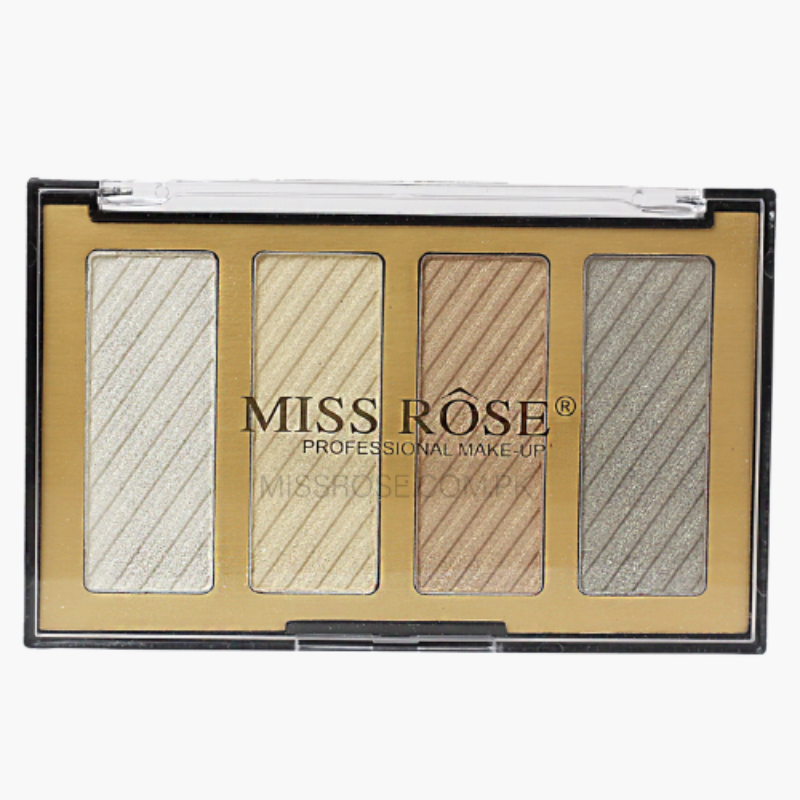 Miss Rose Highlighters Palette -  4 Color Miss Rose
