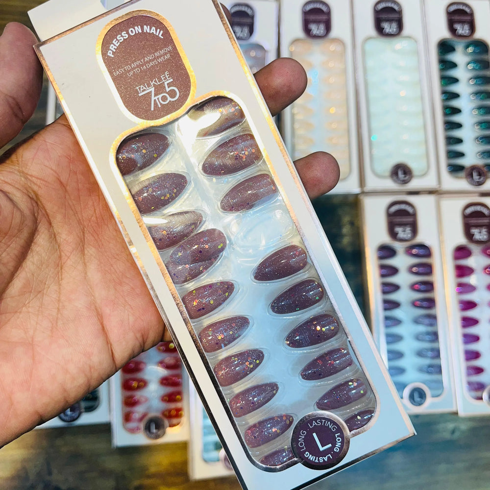 7To5 Talklee Press On nails Artifical Nails With Free Stickers Talklee