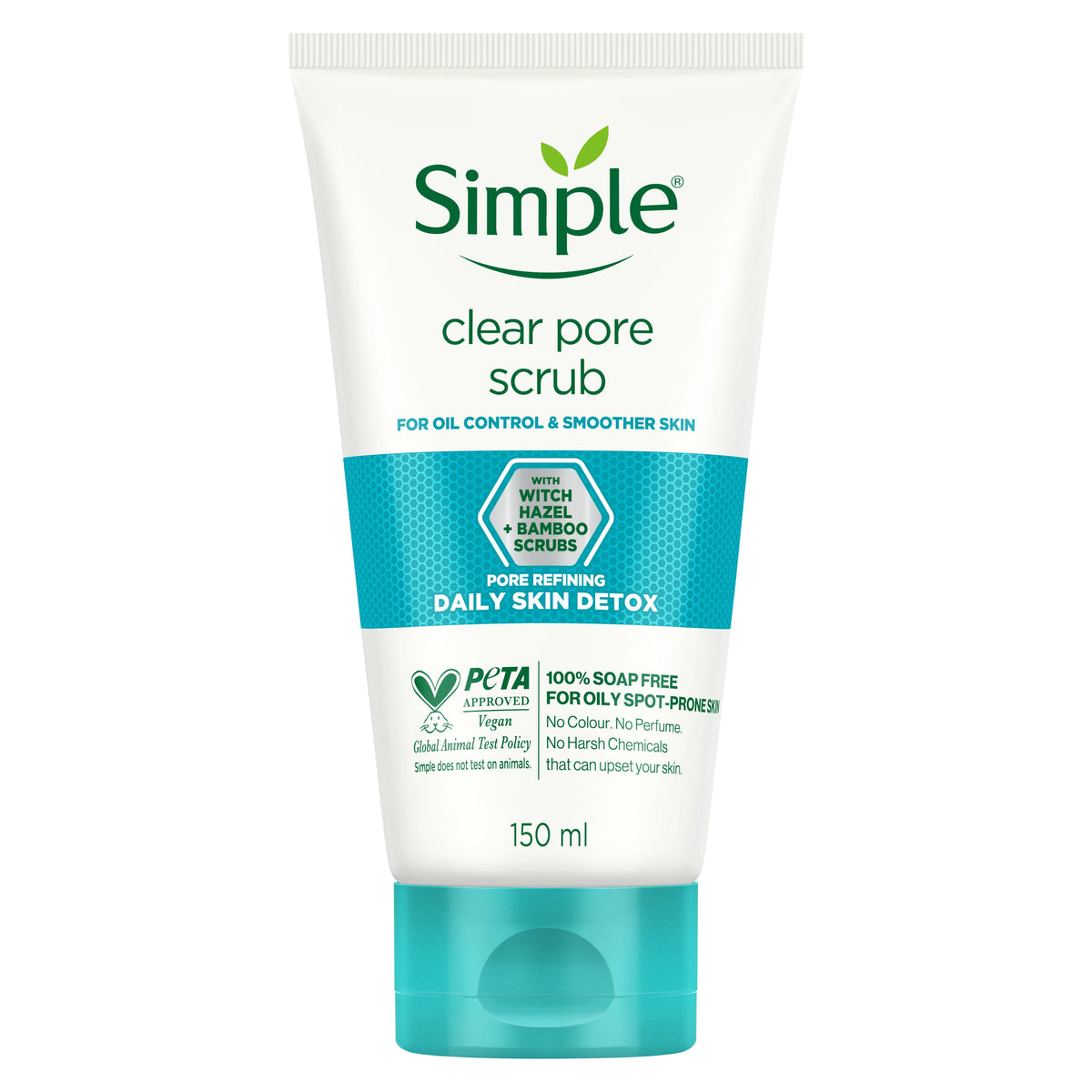 Simple Daily Skin Detox Pore Polishing Face Scrub - 150ml Simple