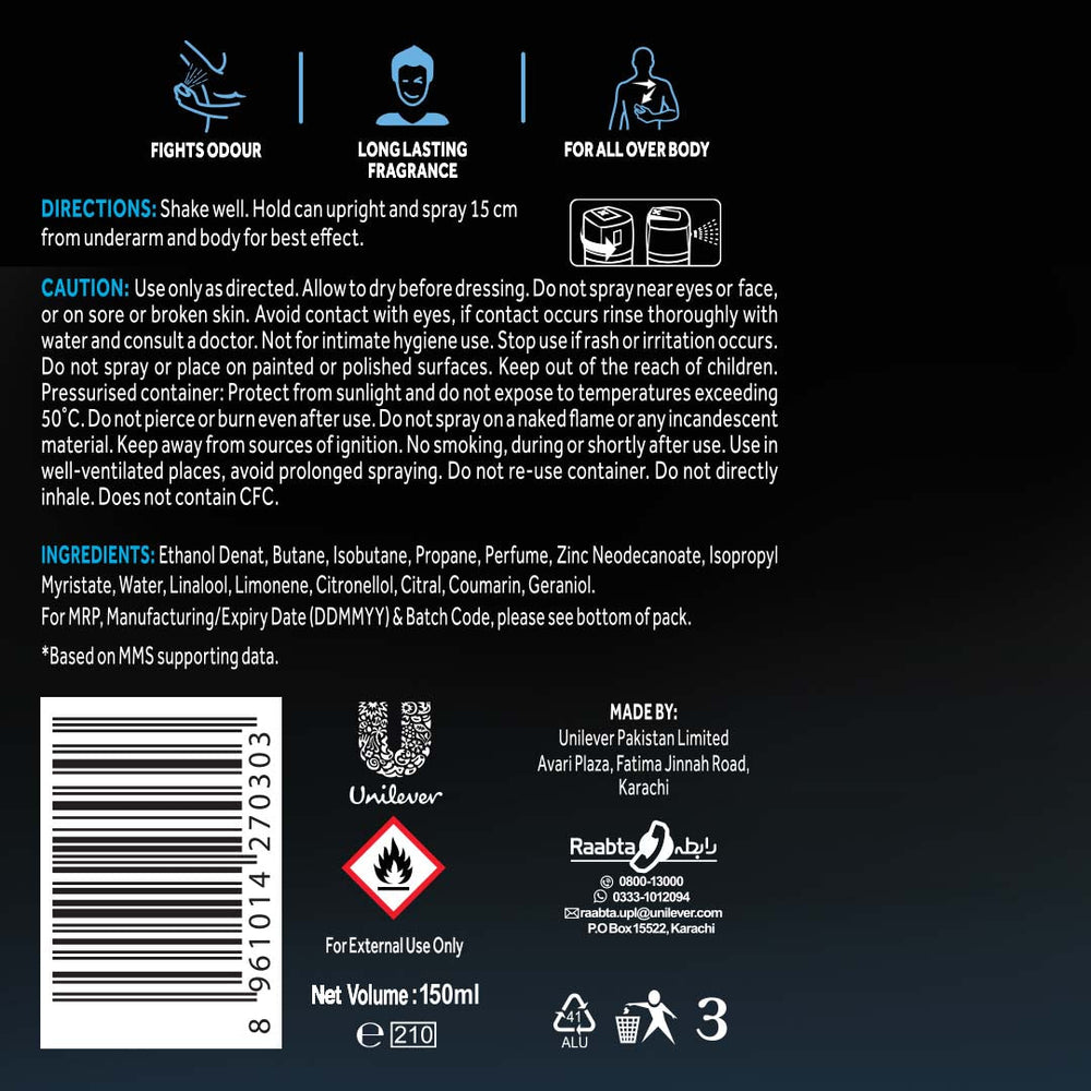 Axe Bodyspray Ice Chill 150ml Axe