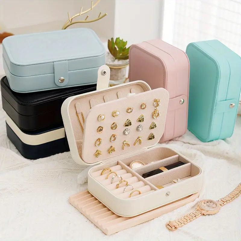 Velvet Multi‑function Jewelry Storage Box Cosmia.pk