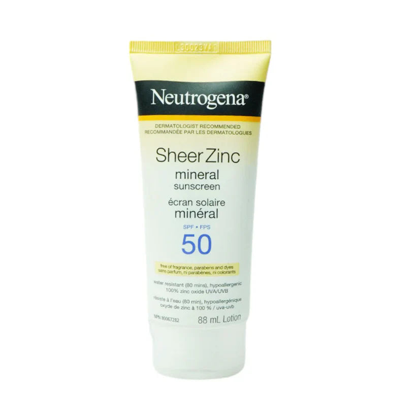 Neutrogena Sheer Zinc Mineral Sunblock SPF 50 Neutrogena