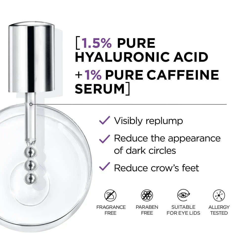 L'Oreal Paris Revitalift Derm Intensives® 2.5% Hyaluronic Acid + Caffeine Eye Serum 20ml Loreal Paris