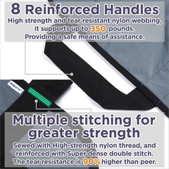 Positioning Bed Pad with Reinforced Handles - 1 Pack 43" x 36 Cosmia.pk