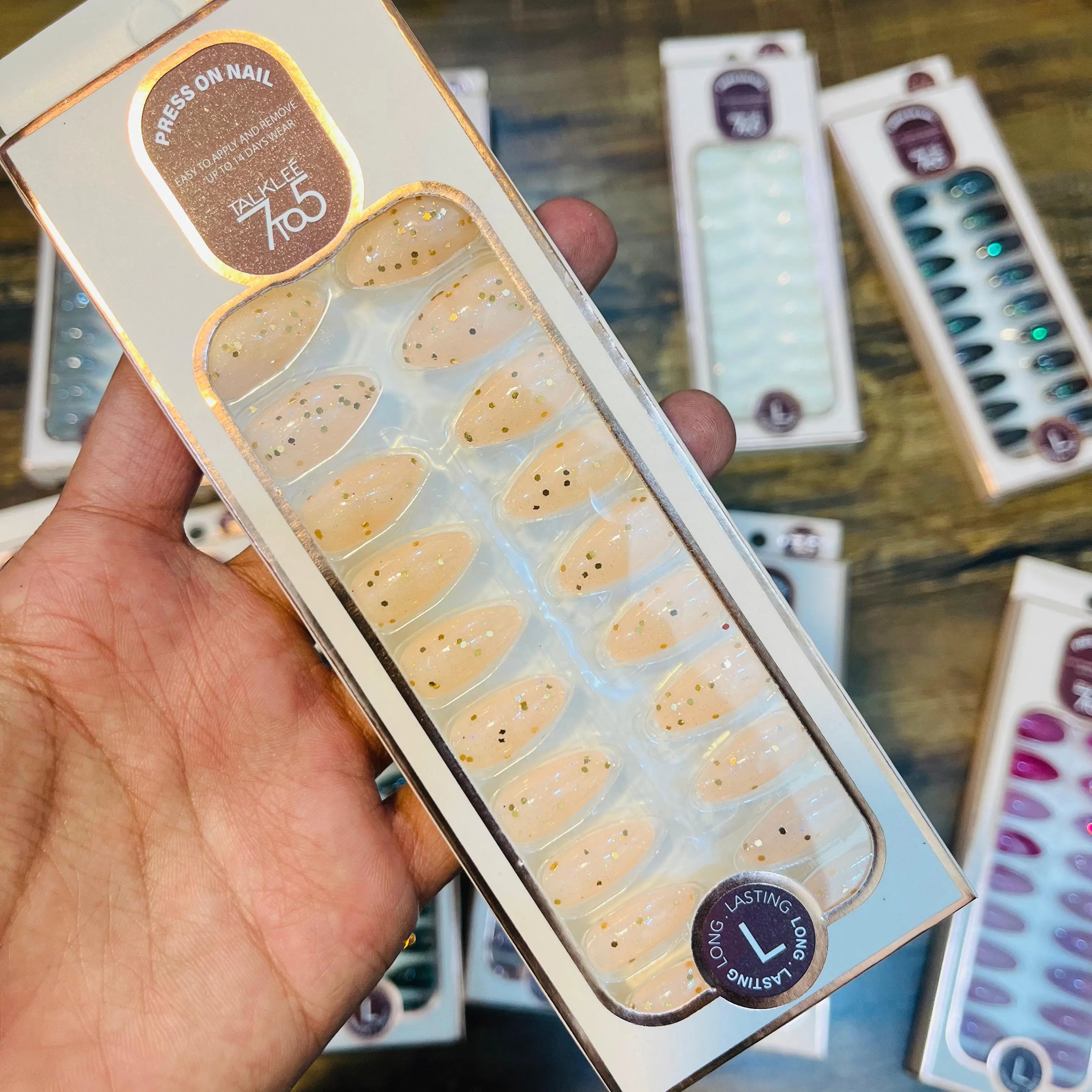 7To5 Talklee Press On nails Artifical Nails With Free Stickers Talklee