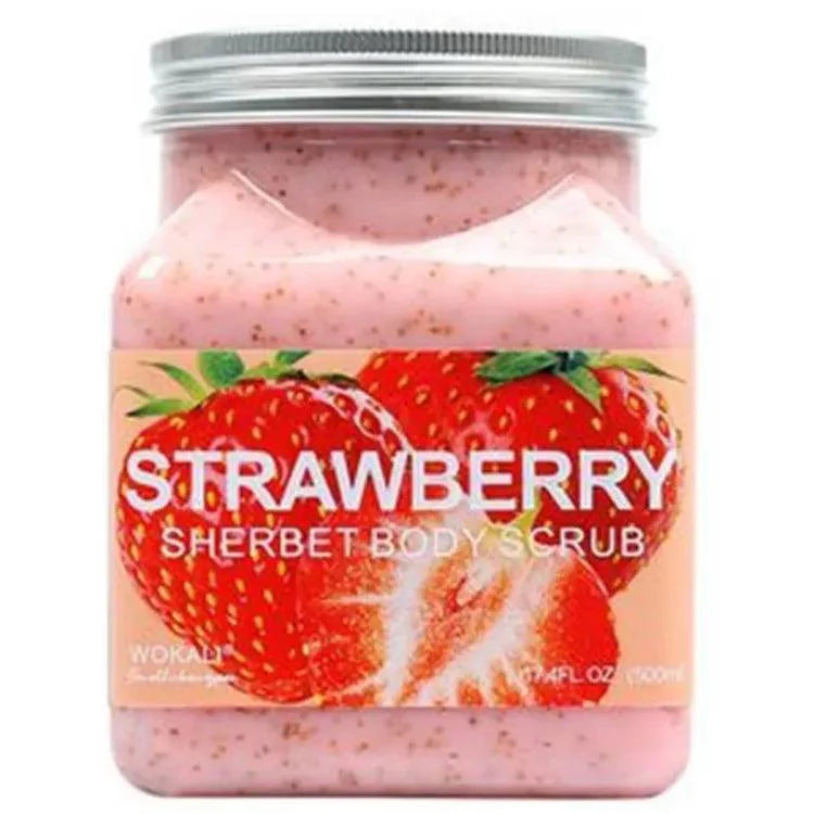 Wokali Sherbet Body Scrub - Strawberry Flavour - 350ml Wokali