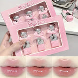 Gege Bear Bow High Quality Lip Gloss – 3 Pcs Set