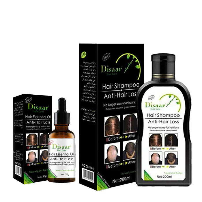 DISAAR 2 In 1 Hair Growth Essential Oil & Anti-Hair Loss Shampoo Disaar