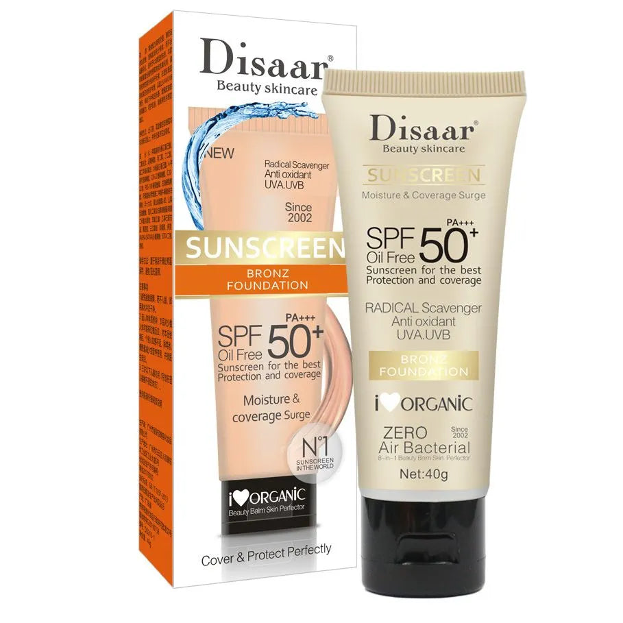Disaar Sunscreen Bronz Foundation SPF 50 Oil-Free – 40g DISAAR