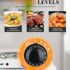 RAF Electric Stove Dual Burner Hot Plate RAF