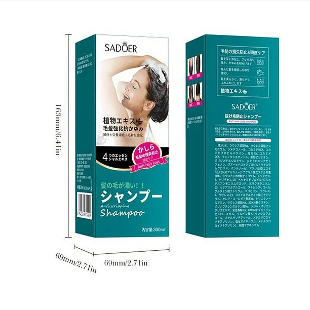 SADOER Anti Hair Loss Shampoo Anti-dandruff Hair Growth Shampoo - 300ml Sadoer