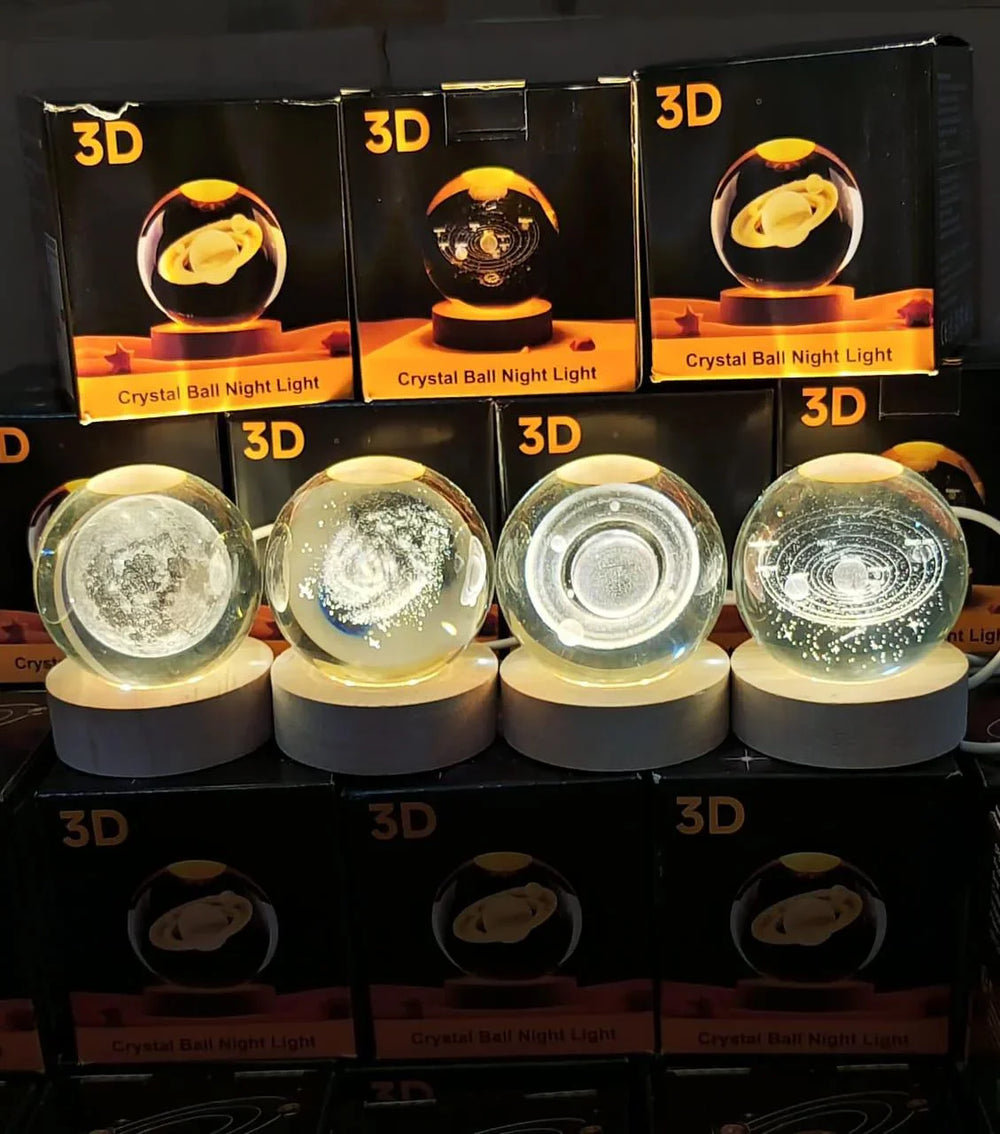 Glowing Crystal Ball Night Lamp Cosmia.pk