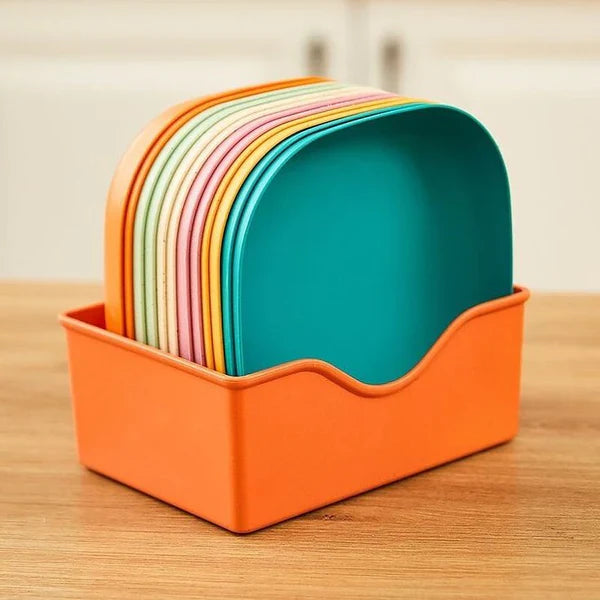 Multi-Function Mini Square Plates Set Cosmia.pk