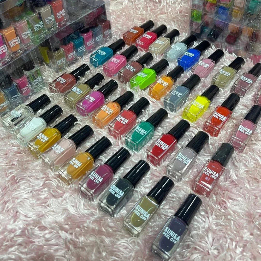 Sunisa 36 colors Peel Off Nail Polish Set Sunisa