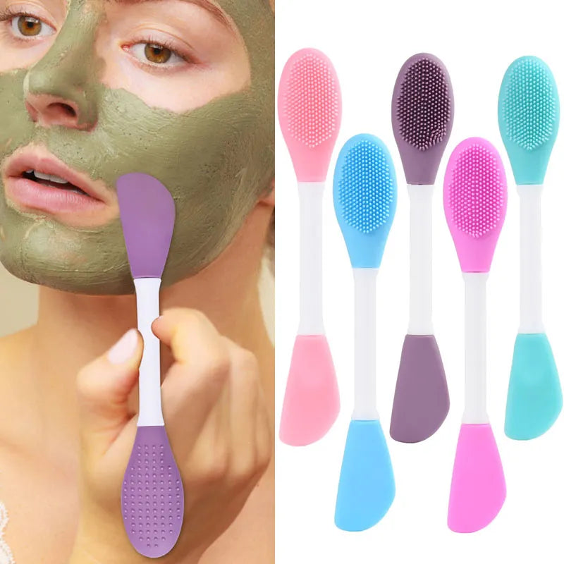 2Pcs Double Head Silicone Face Mask Brush Cosmia.pk