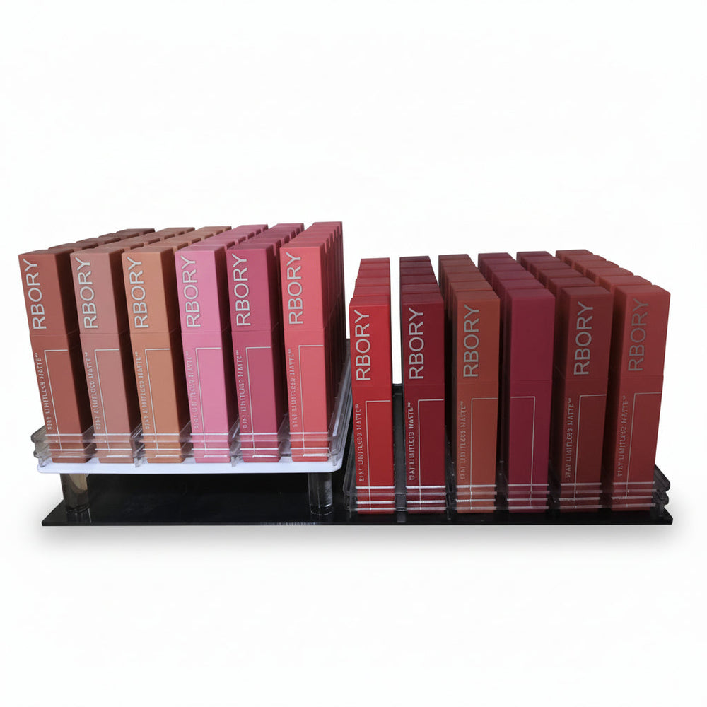 Rbory Stay Limitless Matte Waterproof Lip Gloss Pack of 12 Rbory