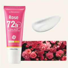KORMESIC Rose Scented Whole Body Deodorant Cream 72H Odor Control - 80gm KORMESIC