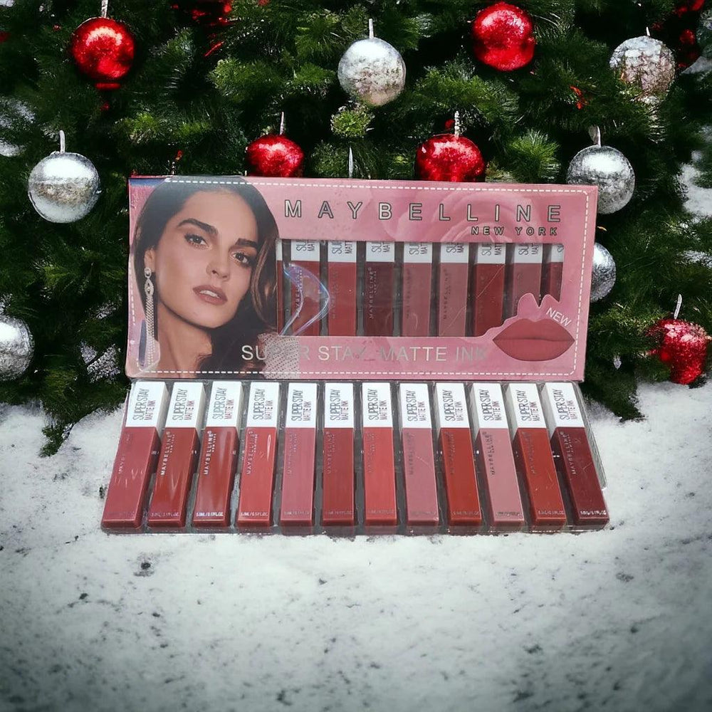 Maybelline Super Stay Matte Ink Lip Gloss - 12pcs Set Maybelline