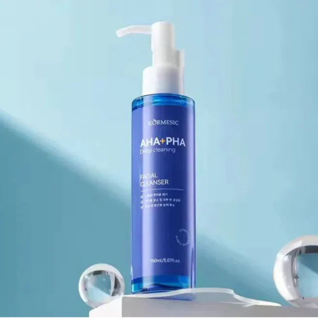 KORMESIC Deep Cleansing Hydrating Face Wash AHA+PHA Facial Cleanser - 150ml KORMESIC