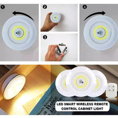 Set Of 3 Wireless Remote Control Night Light Cosmia.pk