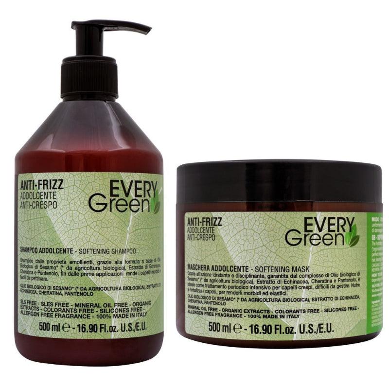 Every Green Anti-Frizz Softening Hair Care 500ml - Made in Italy Every Green