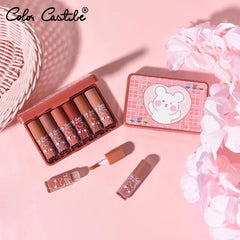 Color Castle Mini Bear Lip Gloss – Waterproof & Long-Lasting - 6 pcs Color Castle