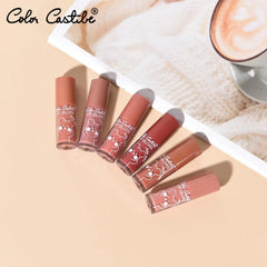 Color Castle Mini Bear Lip Gloss – Waterproof & Long-Lasting - 6 pcs Color Castle