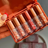 Color Castle Mini Bear Lip Gloss – Waterproof & Long-Lasting - 6 pcs