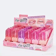Hudamoji Transparent Lipgloss Oil in Light Pink Color Each Huda Moji