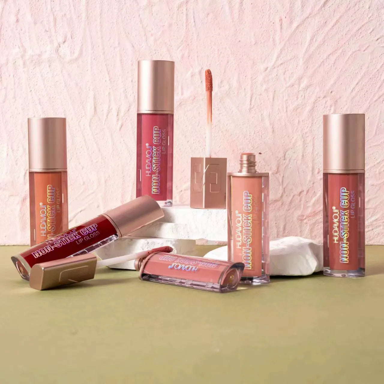 Huda Moji Non stick Long lasting Lipgloss 6Pcs Huda Moji