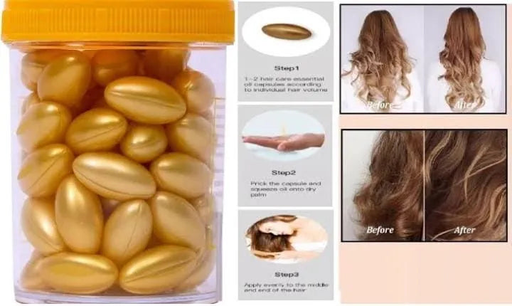 Hair Soften Essence Soft gel Capsules - 60 Pcs Cosmia.pk